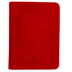 Vivid Deluxe 9-Pocket Zippered PRO-Binder - Red
